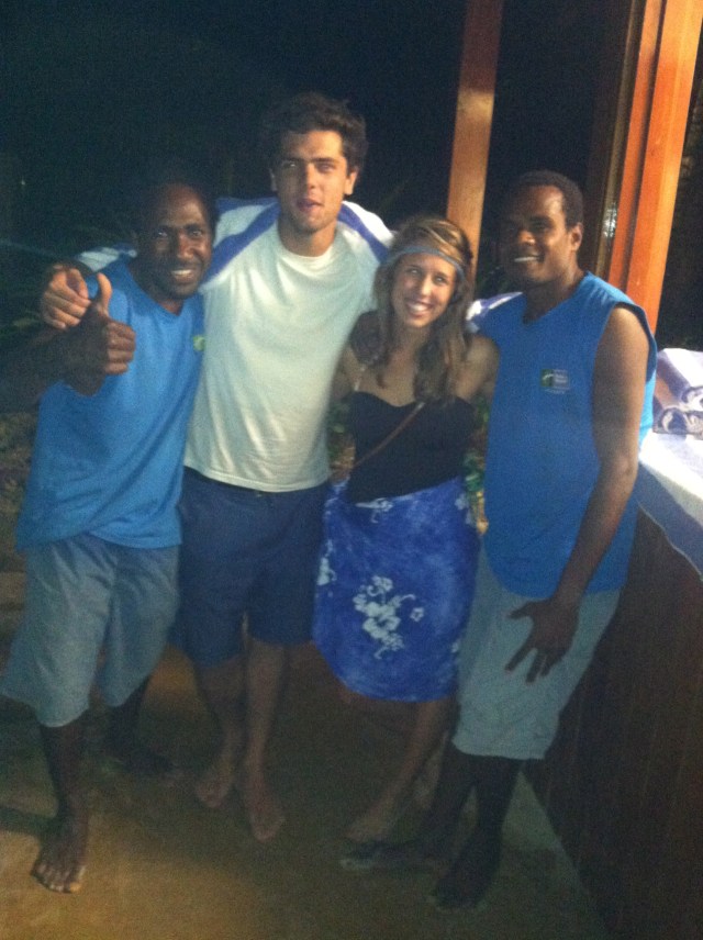 {John, Nathan, myself, Robert} Our sweet brothers from the Holiday Inn Resort.